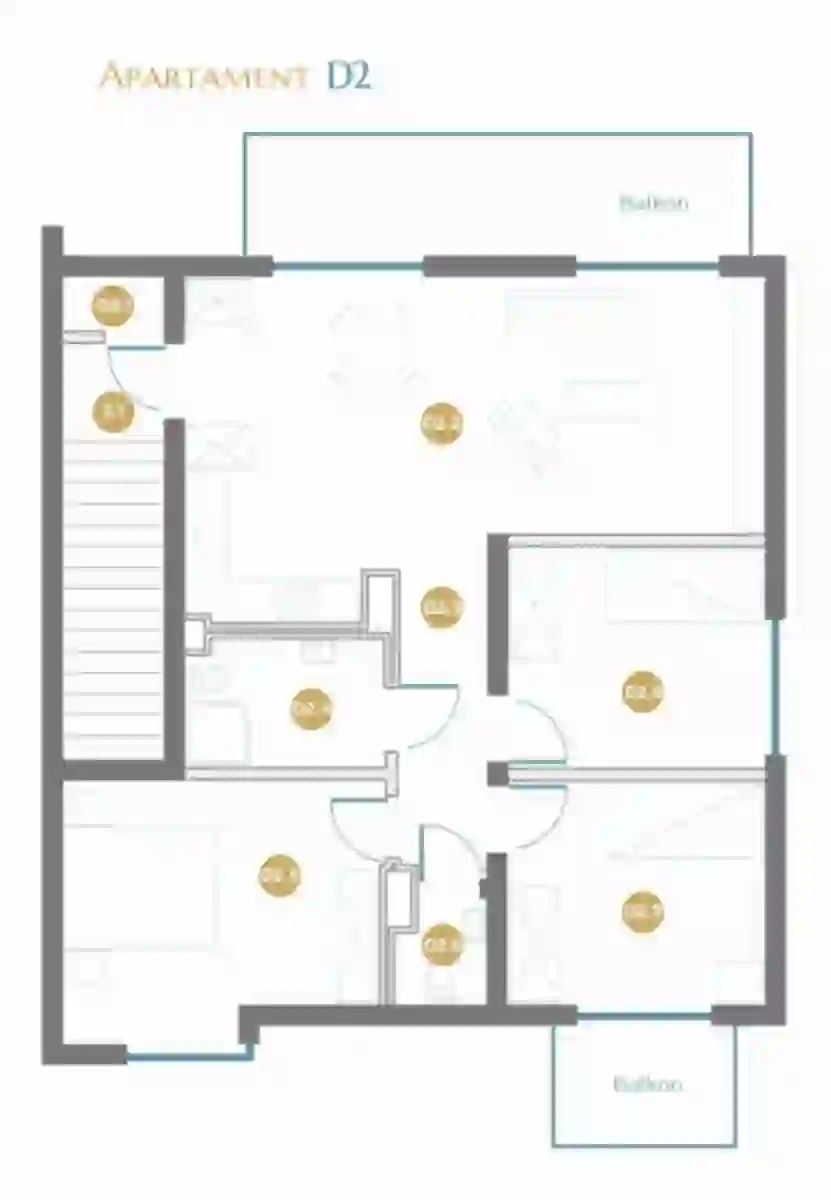 Apartament D2 Piętro