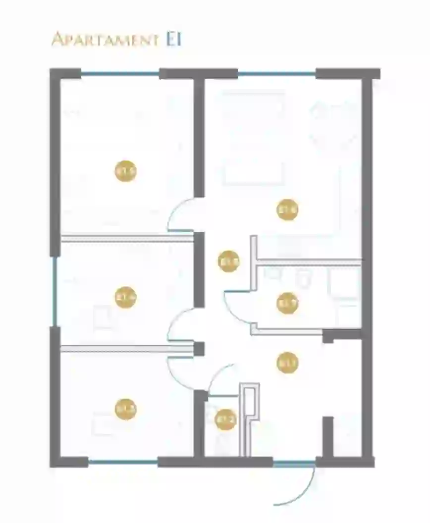 Apartament E1 Parter