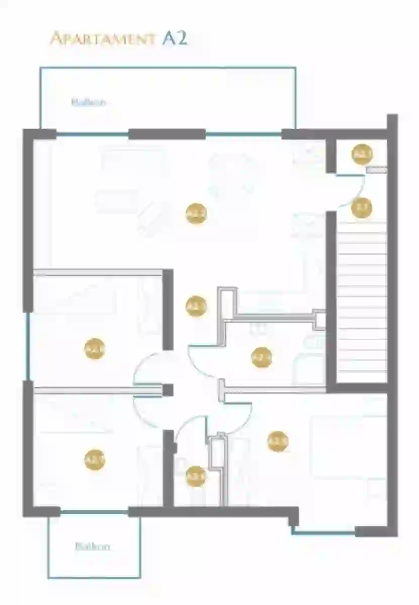Apartament A2 Piętro