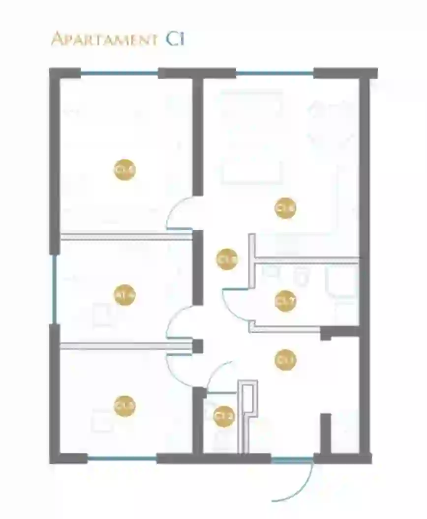 Apartament C1 Parter
